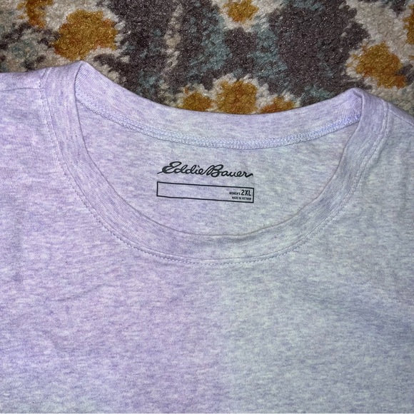 NWT Eddie bauer womens XXL casual long sleeve shirt lavender lilac color - Picture 5 of 7